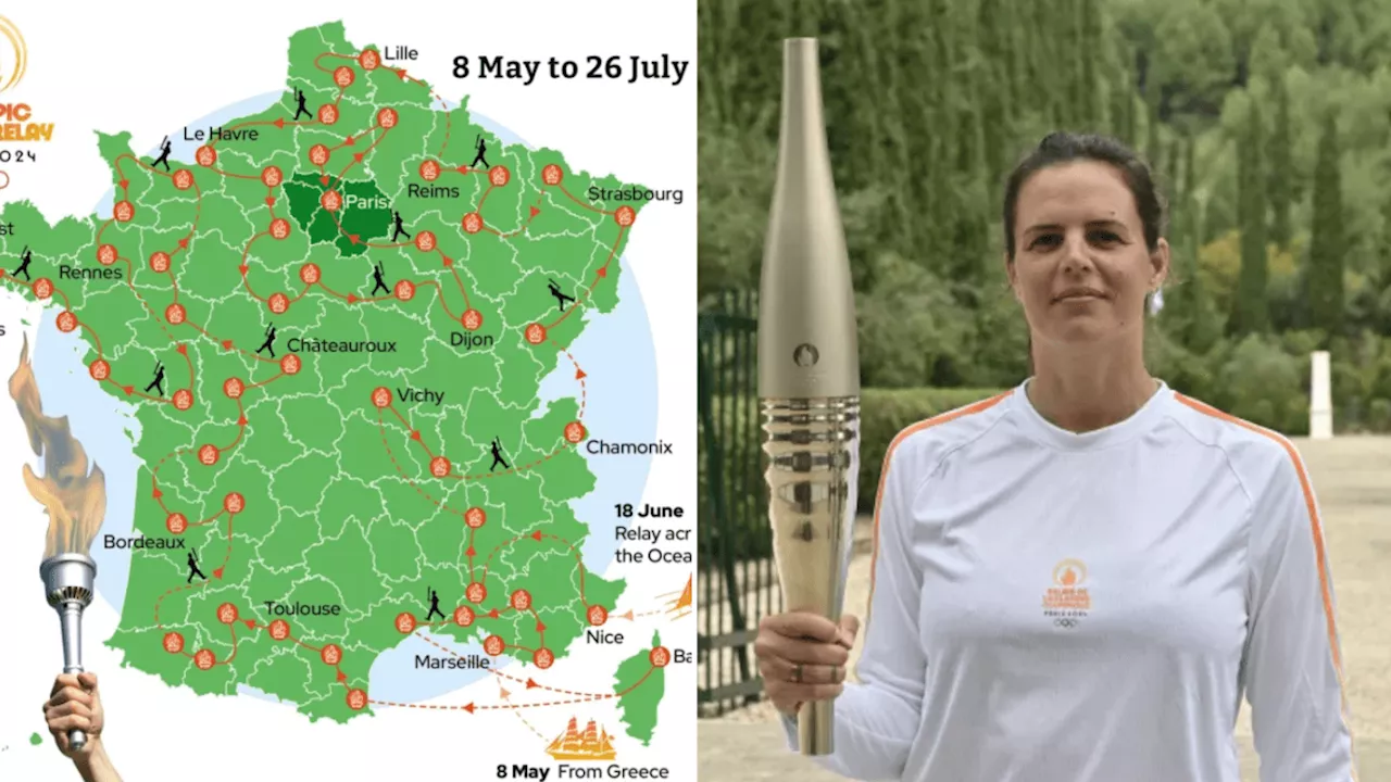 Paris Olympic torch: Route map, ceremony and how it stays lit for 100 days