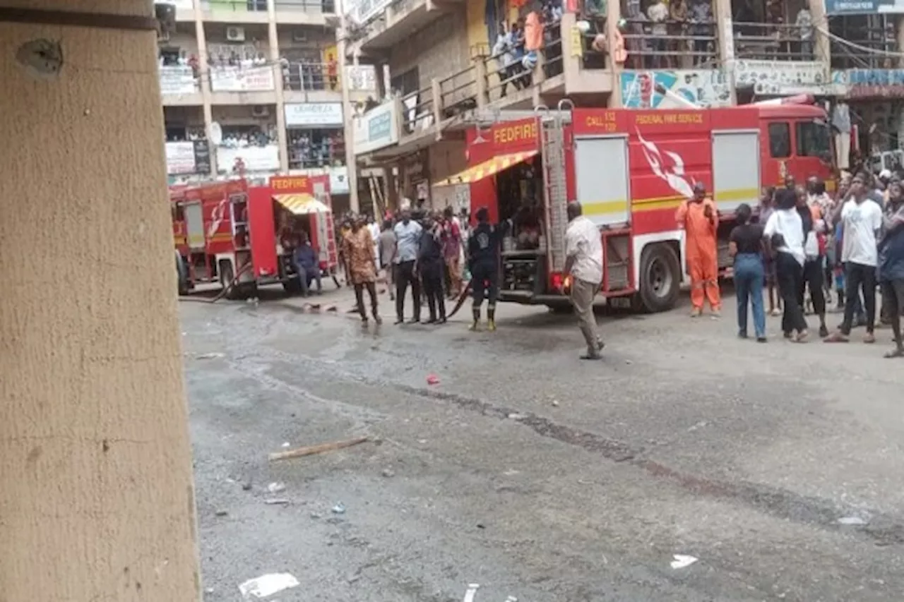 Navy firefighters, federal fire service avert inferno at Abuja shopping Mall