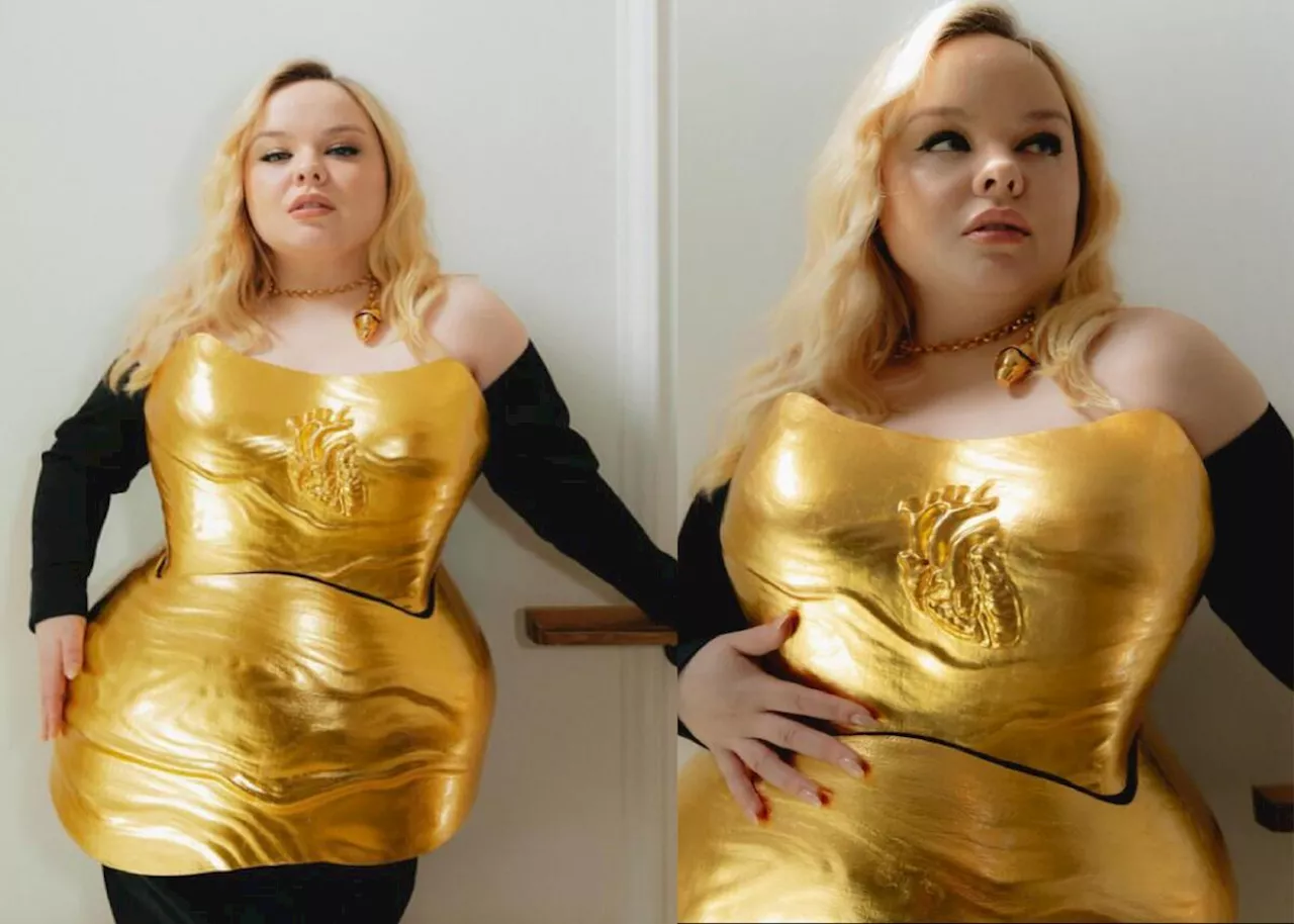 Nicola Coughlan turns heads in 22-karat gold corset for Bridgerton