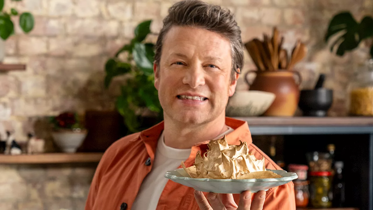 From herb stuffed salmon to peach Alaska, Jamie Oliver’s quick & easy air fryer recipes after he becomes g...