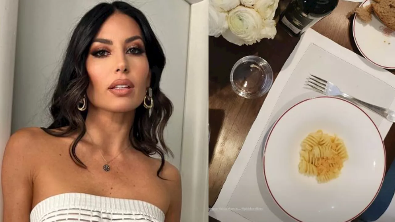 Elisabetta Gregoraci a pranzo fuori, ma la porzione di pasta è mini: una dieta ferrea