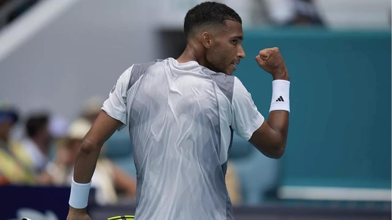 Canada's Auger-Aliassime outlasts Marterer in marathon match in Munich