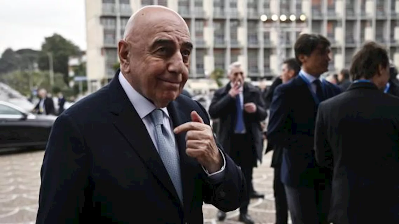 Galliani: 'Contrasti Figc-Lega Serie A nascono dalle idee di Milan, Juve, Inter e Roma'