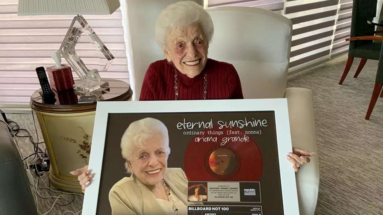 Ariana Grande shares sweet photo of her Nonna after Billboard Hot 100 achievement