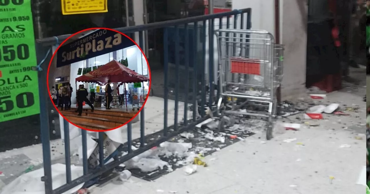 Lanzan otro artefacto explosivo contra un supermercado en el norte de Neiva