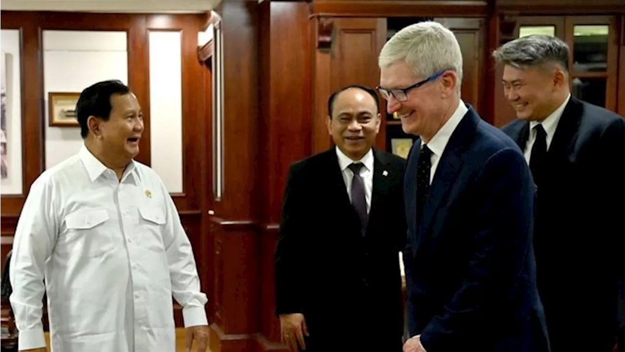 CEO Apple Tim Cook Bertemu Prabowo, Ini Isi Obrolannya