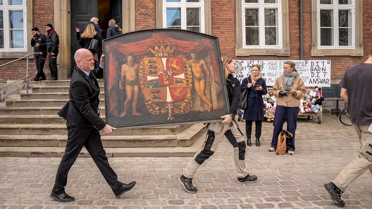 Historical artworks rescued from Copenhagen stock exchange after fire