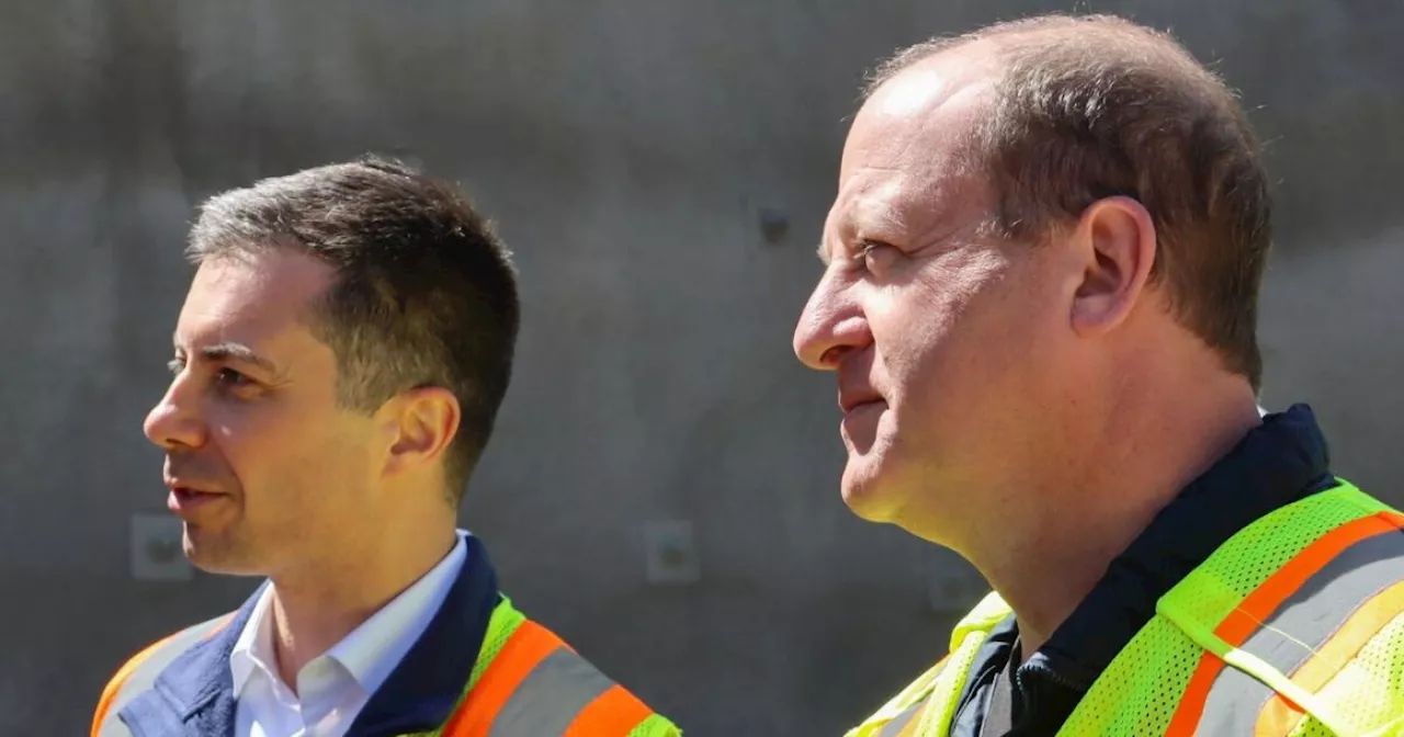 Transportation Secretary Pete Buttigieg, Gov. Jared Polis visit Floyd Hill Project