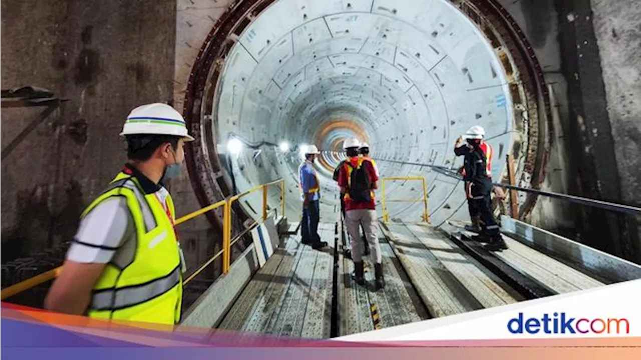 Pembangunan MRT Fase 2A Thamrin-Monas Sudah 74%, 2027 Dijamin Rampung