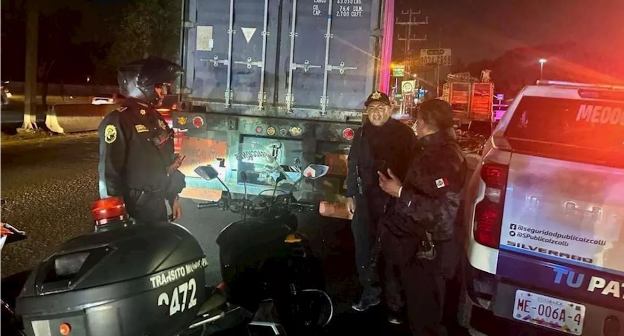 Detienen a hombre por robar camión de carga en la México-Querétaro