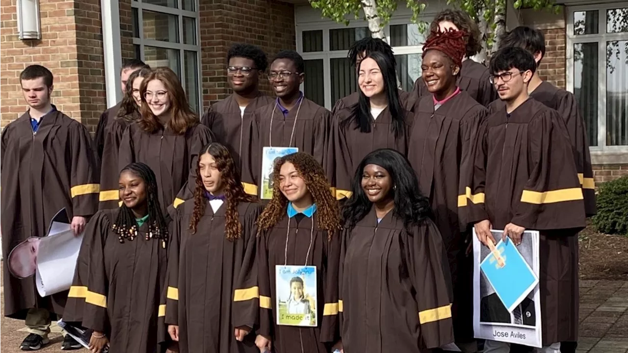 Milton Hershey High School seniors serenaded by elementary, middle school students as they prepare to graduate