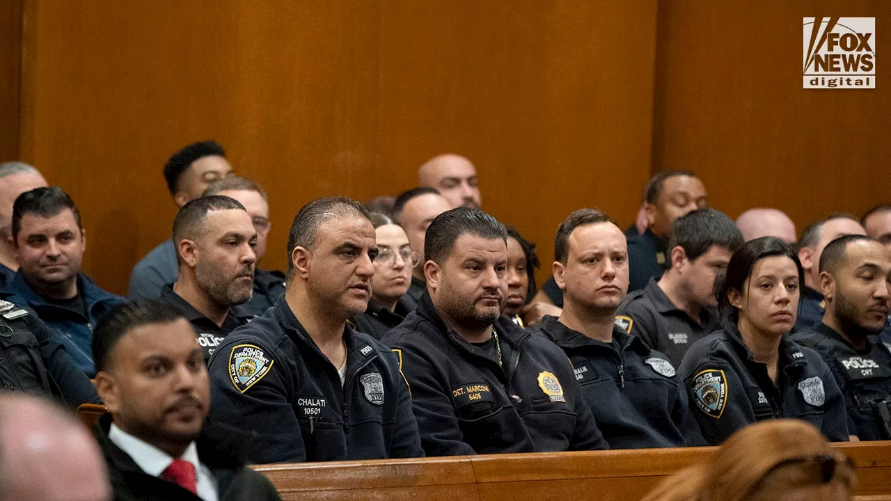 WATCH: NYPD officers fill Queens courtroom as suspect in policeman's death is arraigned