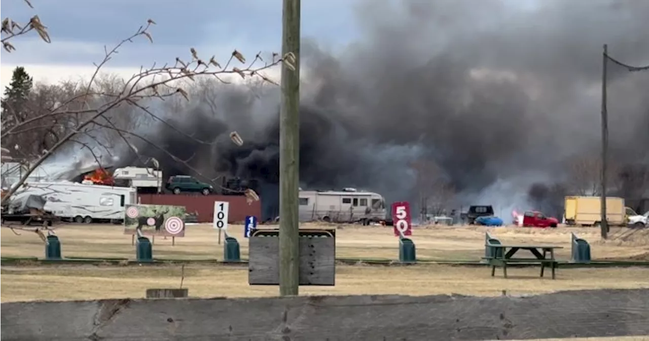 3rd-alarm response called for large fire in northeast Edmonton