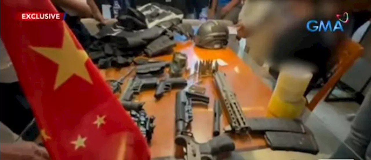 Chinese national nabbed in Taguig admits owning high-powered guns