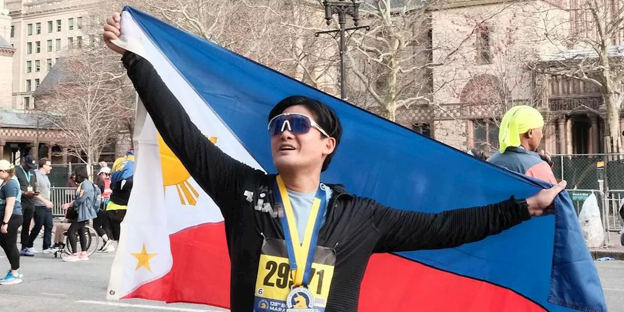 Tim Yap finishes Boston Marathon