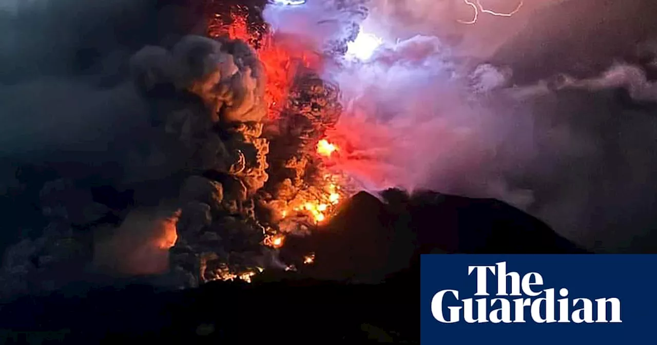 Indonesian volcano erupts sending mile-high column of smoke into sky