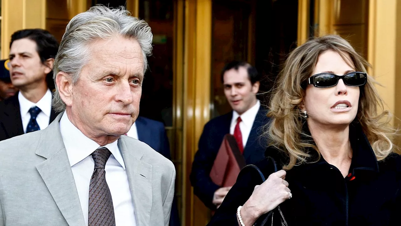 Michael Douglas' rarely-seen ex-wife Diandra poses with son Cameron in heartwarming family photo