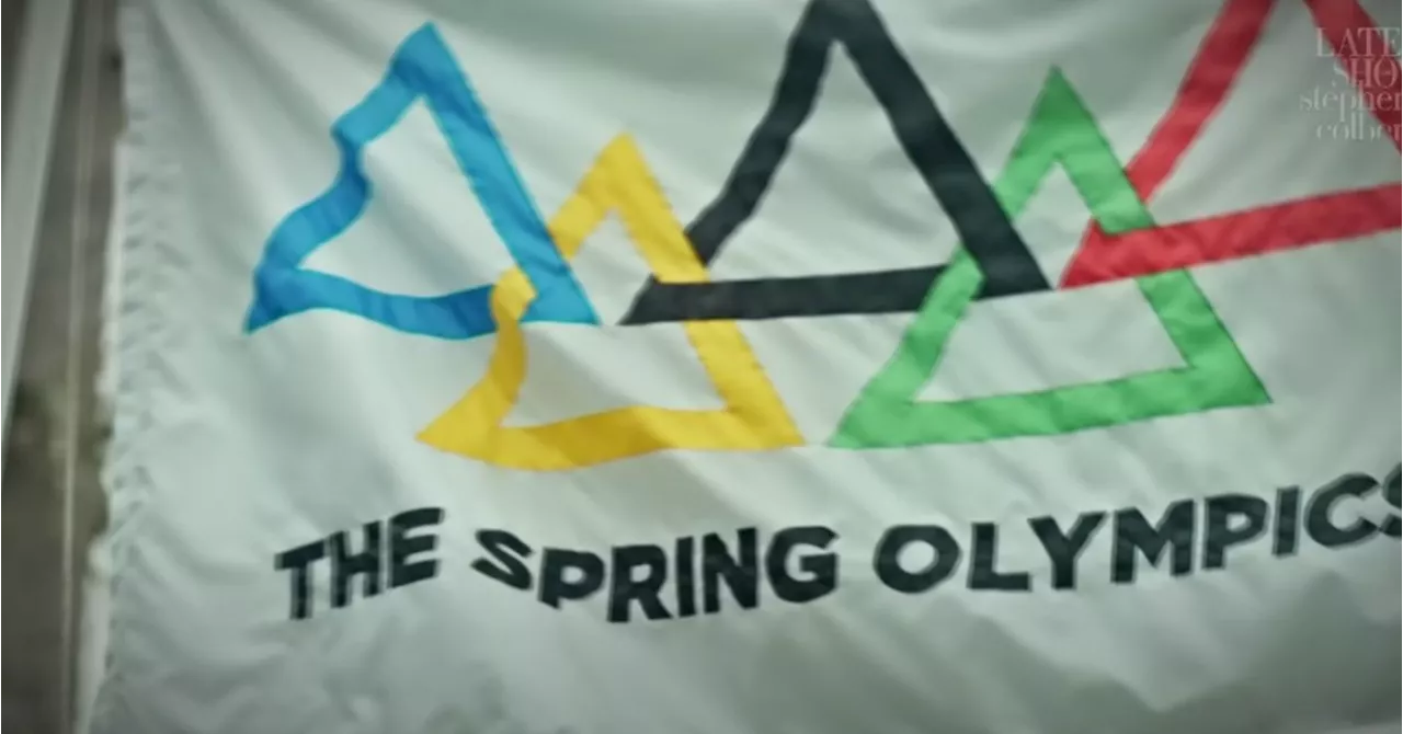 Check Out Stephen Colbert's 'Spring Olympics' On His Fake Streaming Channel