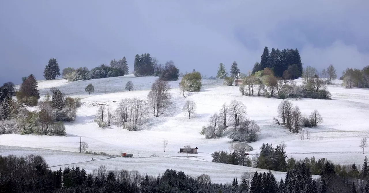 Nasskaltes Wetter: Regen, Schauer und im Bergland Schnee