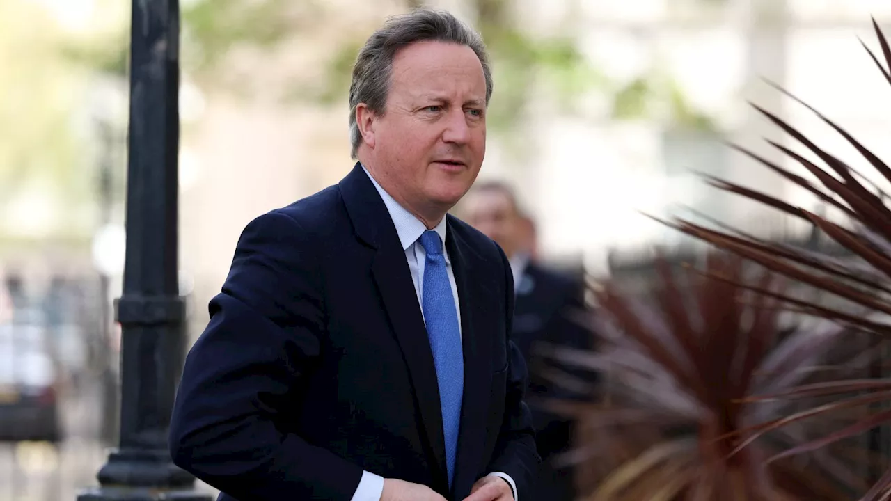 Foreign Secretary Lord David Cameron arrives in Israel for talks after Iran drone attack