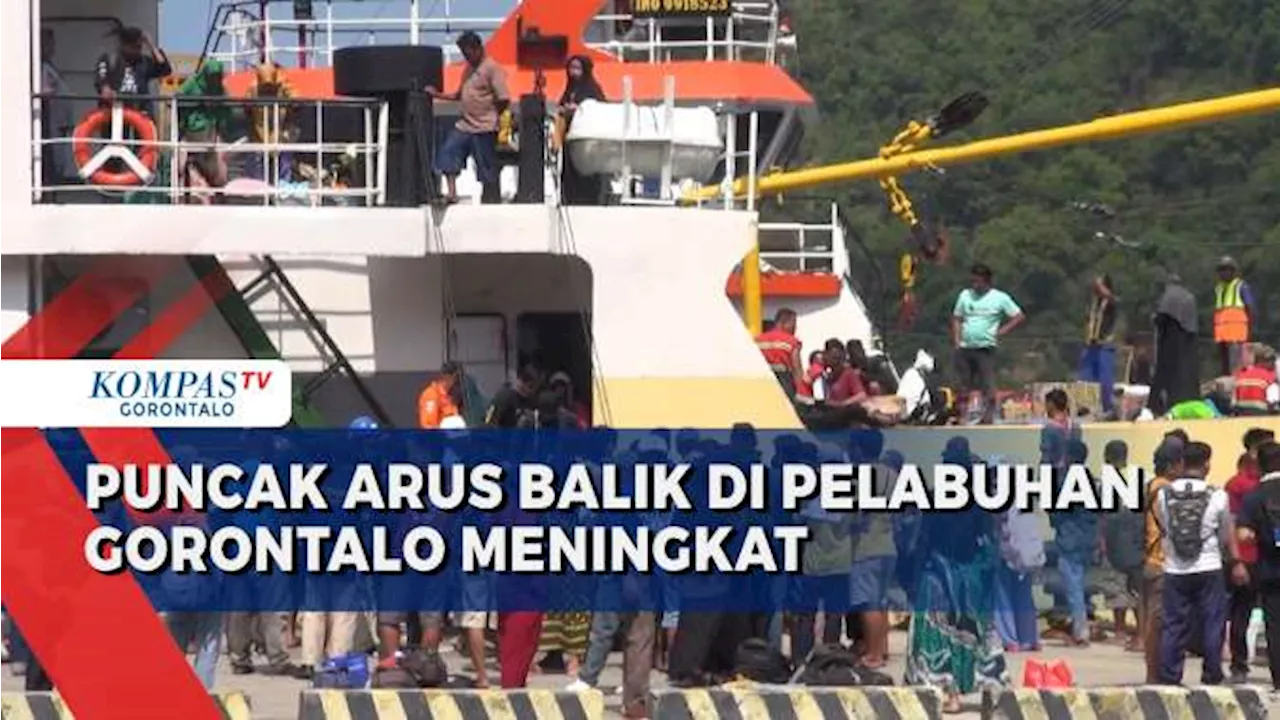 Puncak Arus Balik di Pelabuhan Gorontalo Alami Lonjakan Penumpang