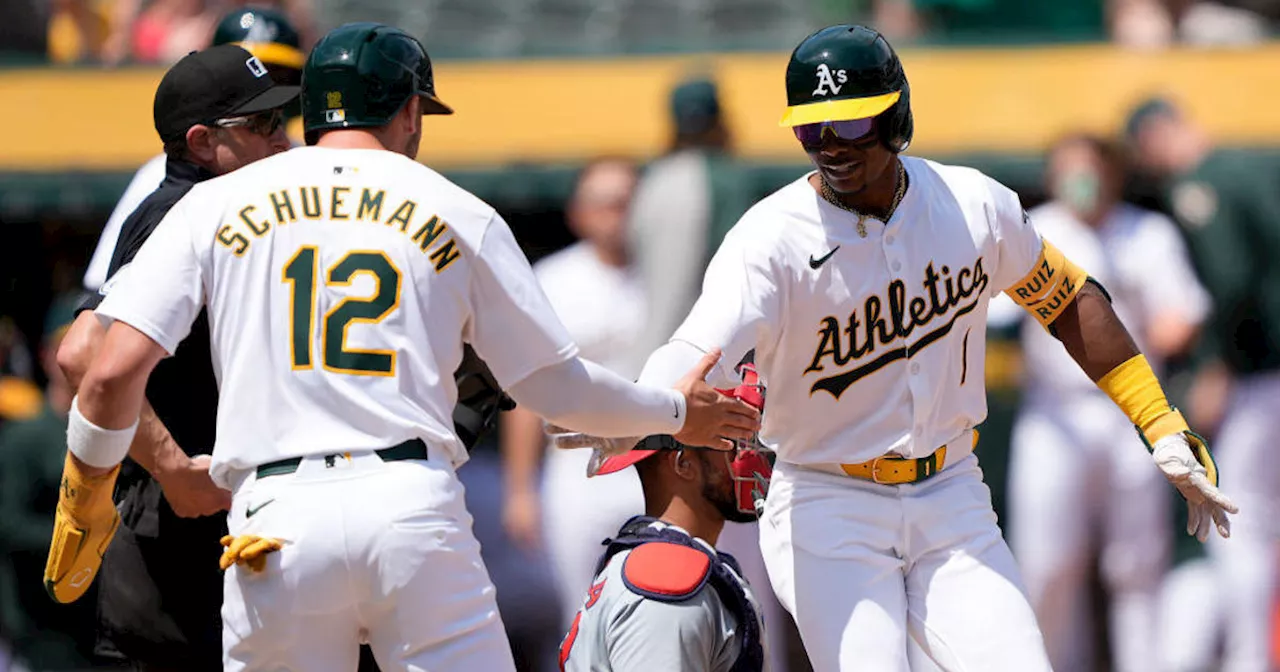 Esteury Ruiz homers, A's beat Cardinals to avoid sweep