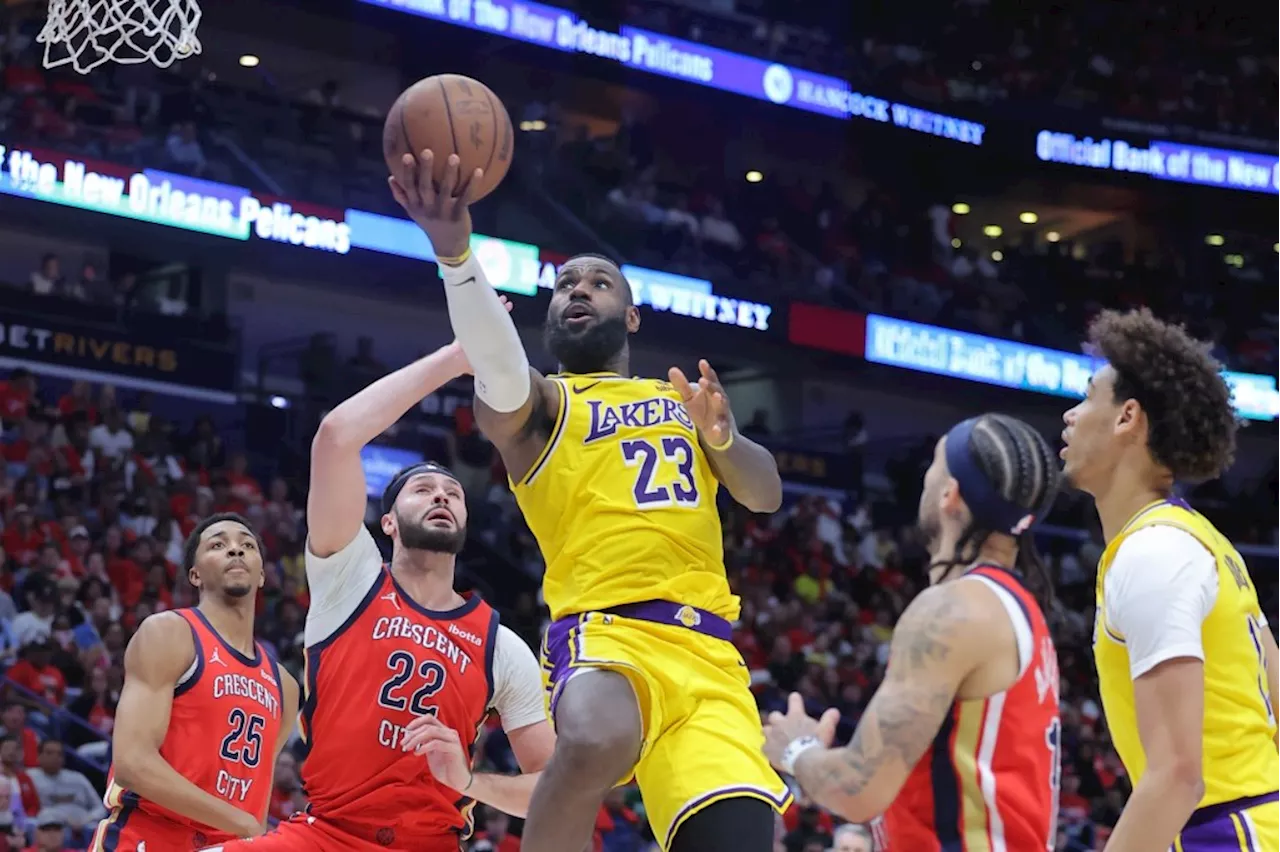 Lakers outlast Pelicans to clinch No. 7 seed, will face Nuggets in first round