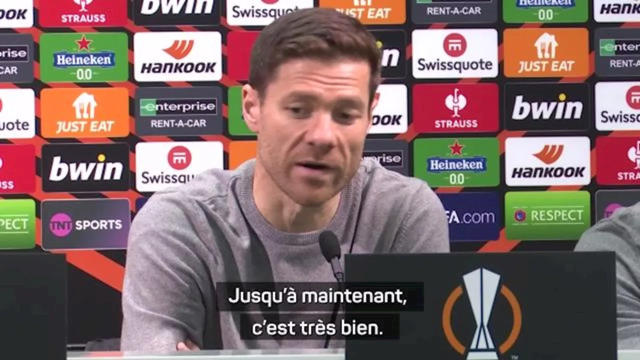 Xabi Alonso (Leverkusen) avant d'affonter West Ham : « Une superbe opportunité de faire une grande saison »