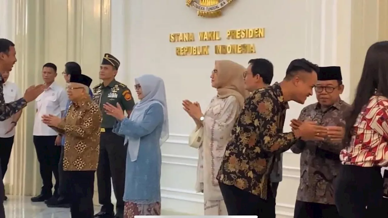 Ma'ruf Amin Gelar Halalbihalal dengan Keluarga Besar Setwapres dan Awak Media