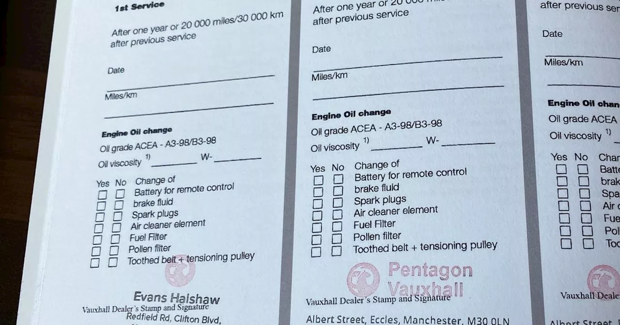 Dodgy dealer make £30k flogging fake car service booklets on eBay