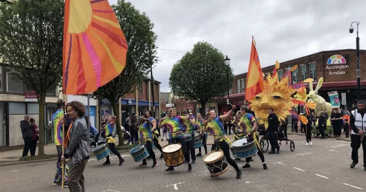 More than 1,000 people flock to Accrington as Spring Parade bursts into life