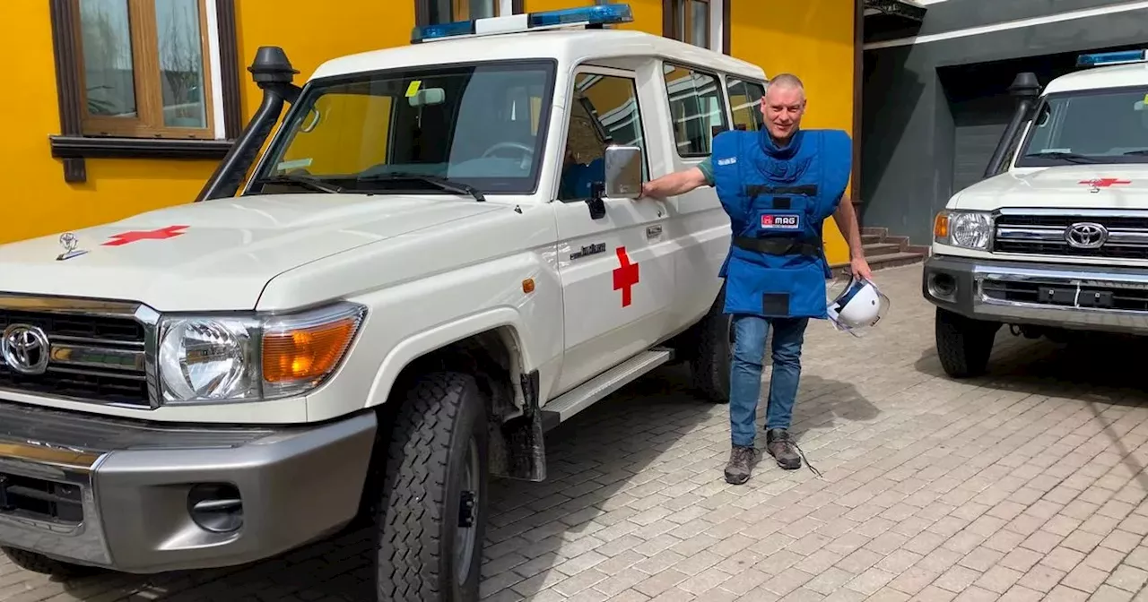 The Bury man taking on Ukraine's deadly landmines