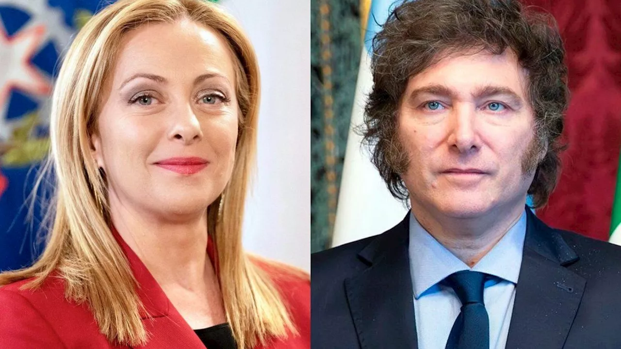 Giorgia Meloni invitó a Javier Milei a disertar sobre IA en el G7