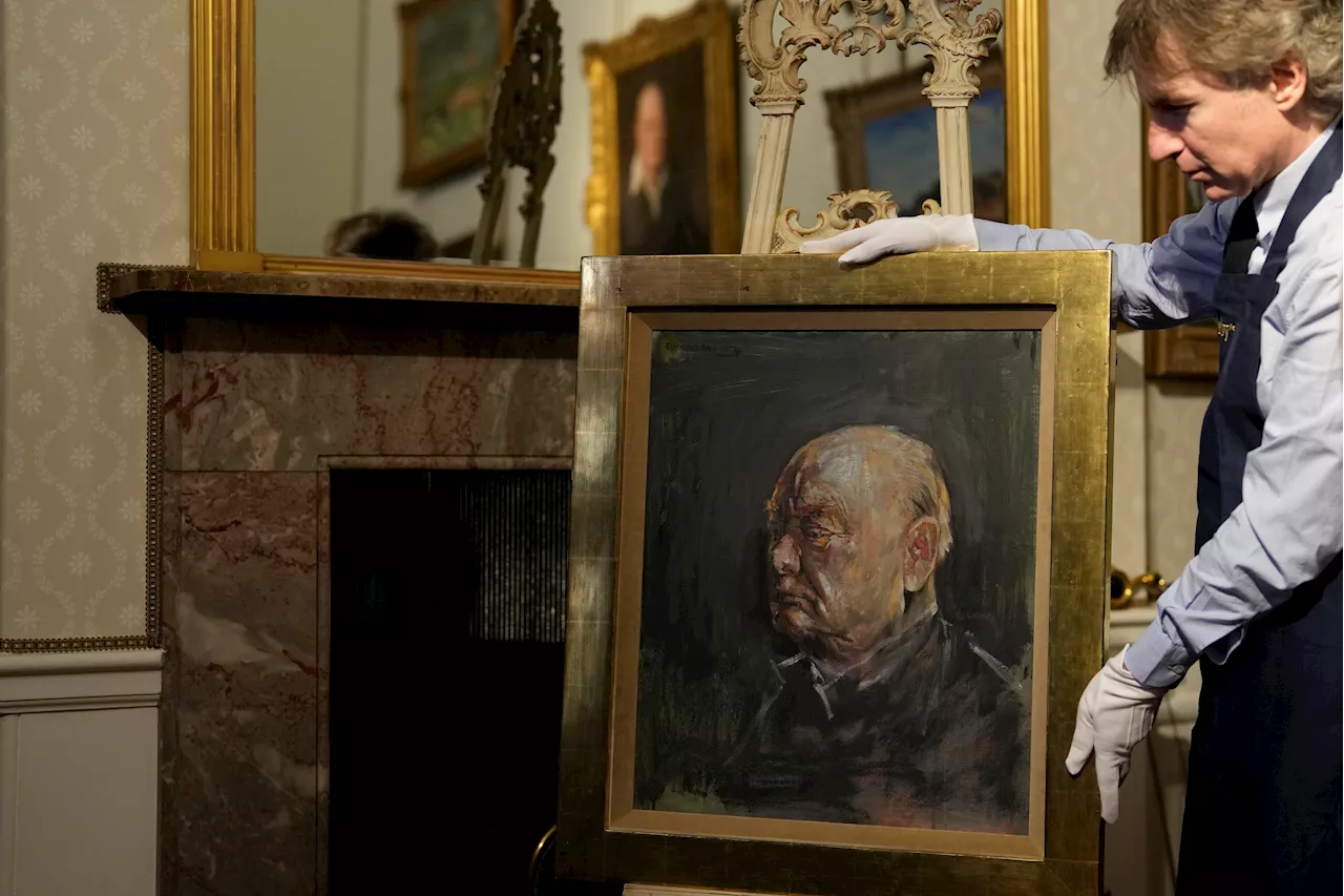 A painting of Winston Churchill by an artist whose work he hated is up for auction