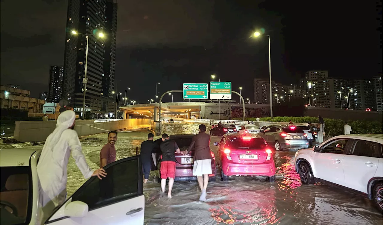 UAE hit with severe flooding as record rainfall disrupts Dubai flights