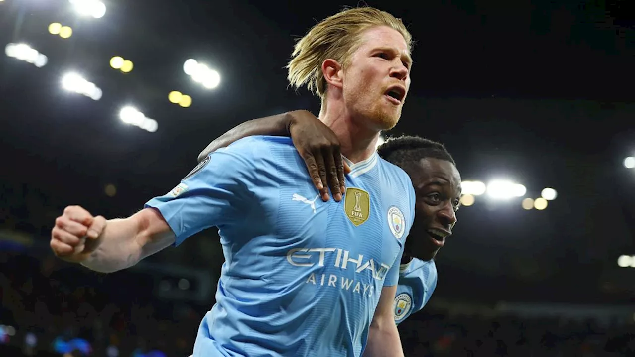 De Bruyne helpt City tegen Real Madrid • Spanning in beide halve finales CL