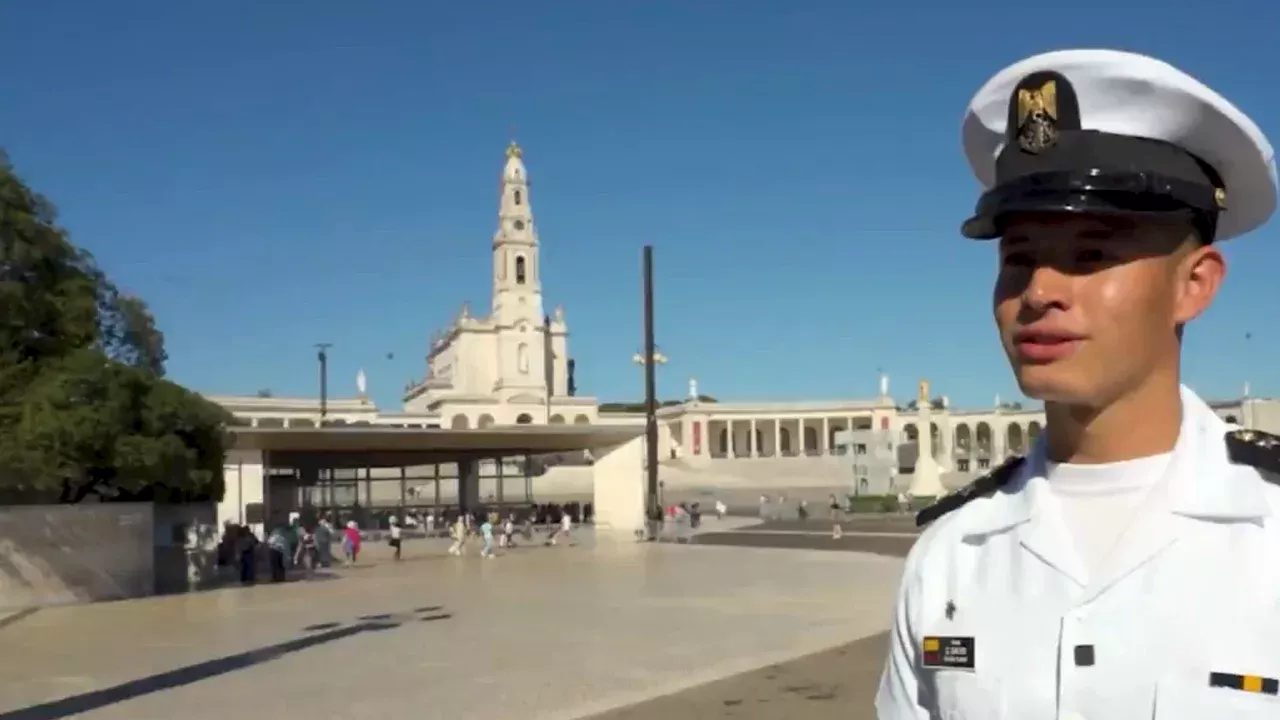 Emotiva llegada de un cadete del ARC Gloria al Santuario de Fátima