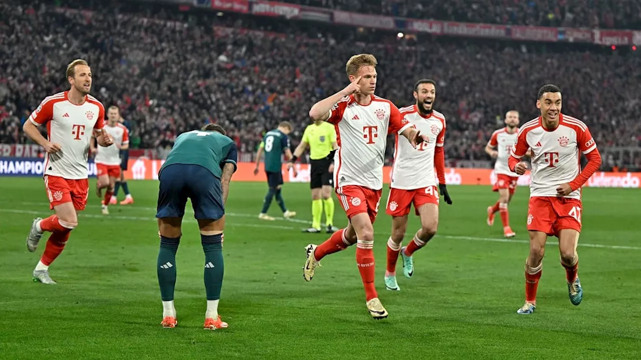 Bayern-Arsenal: Kimmich brise le rêve d'Arsenal et envoie Munich en demies