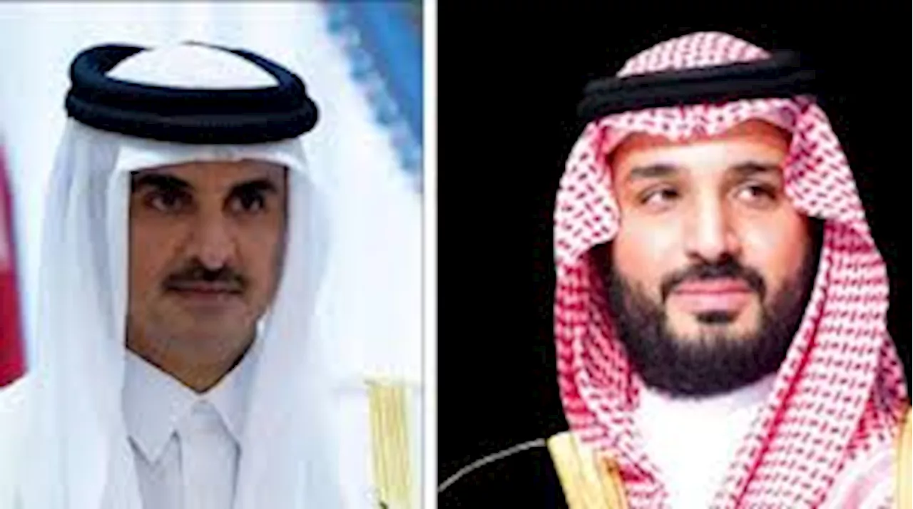 ولي العهد السعودي وأمير قطر يشددان على أهمية بذل الجهود لتجنيب المنطقة مخاطر التصعيد