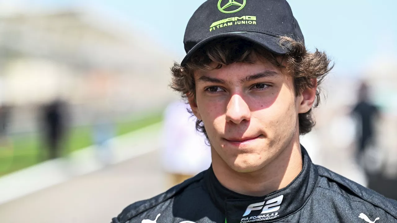 Andrea Kimi Antonelli, a contender to replace Lewis Hamilton at Mercedes, in first Formula 1 test