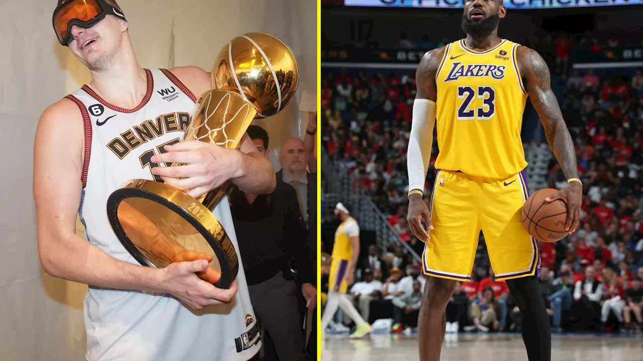 NBA fans predict the same thing as LeBron James’ Lakers face Nikola Jokic and Nuggets in first round of p...