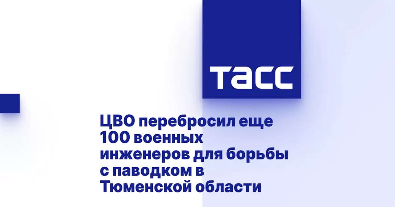 ЦВО перебросил еще 100 военных инженеров для борьбы с паводком в Тюменской области