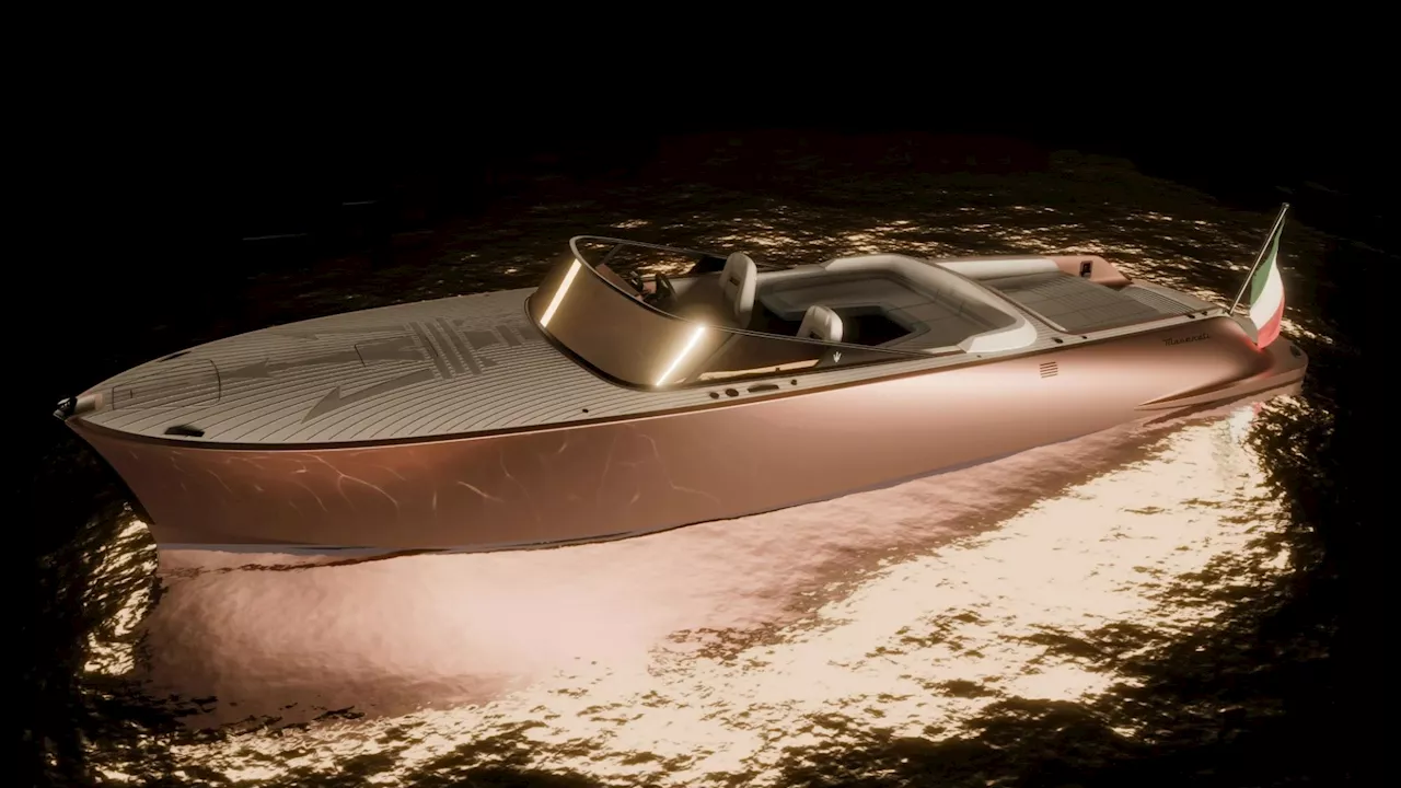 Luxury car maker reveals futuristic £2m electric BOAT that can recharge in just one hour and cruise at 40...