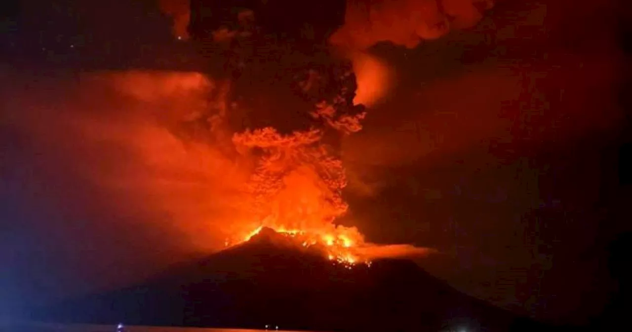 Aktiviti gunung berapi cetus pemindahan ratusan orang di Sulawesi Utara Indonesia