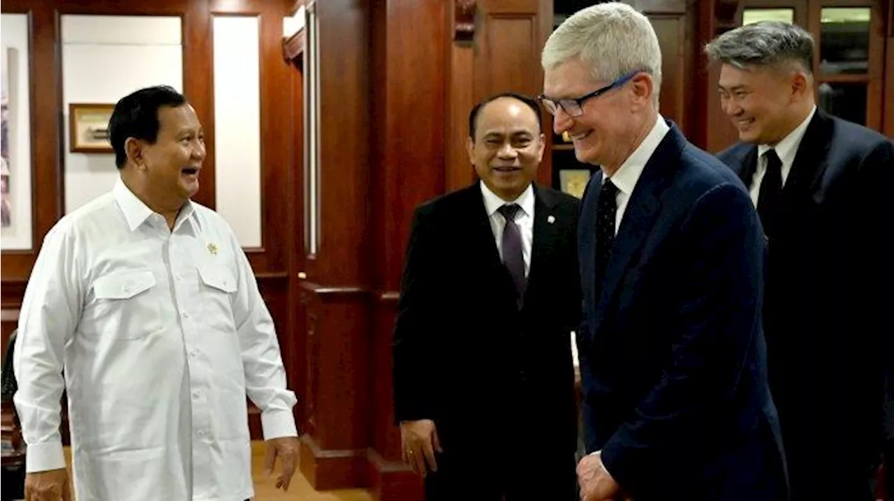 Prabowo Tanya ke Tim Cook Apakah Ia Vegetarian, Lalu Ajak Bos Apple Itu Makan Malam Bersama