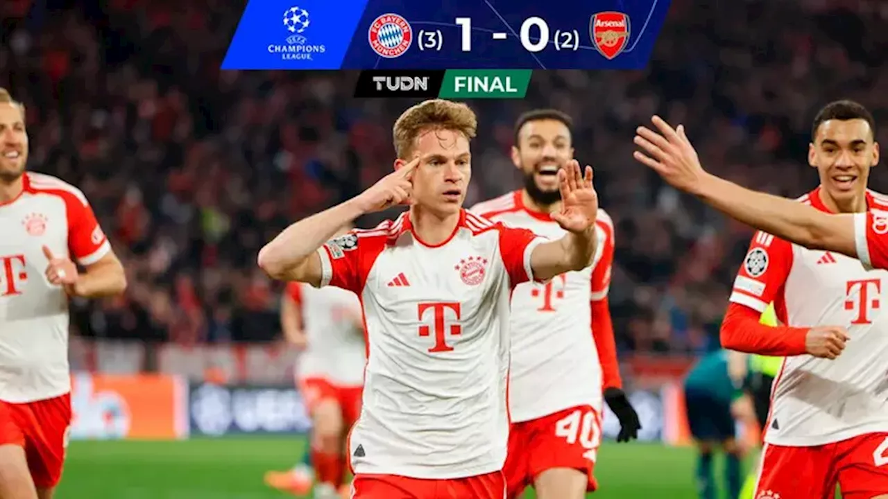 Bayern Múnich vence al Arsenal para avanzar a Semifinales de Champions League