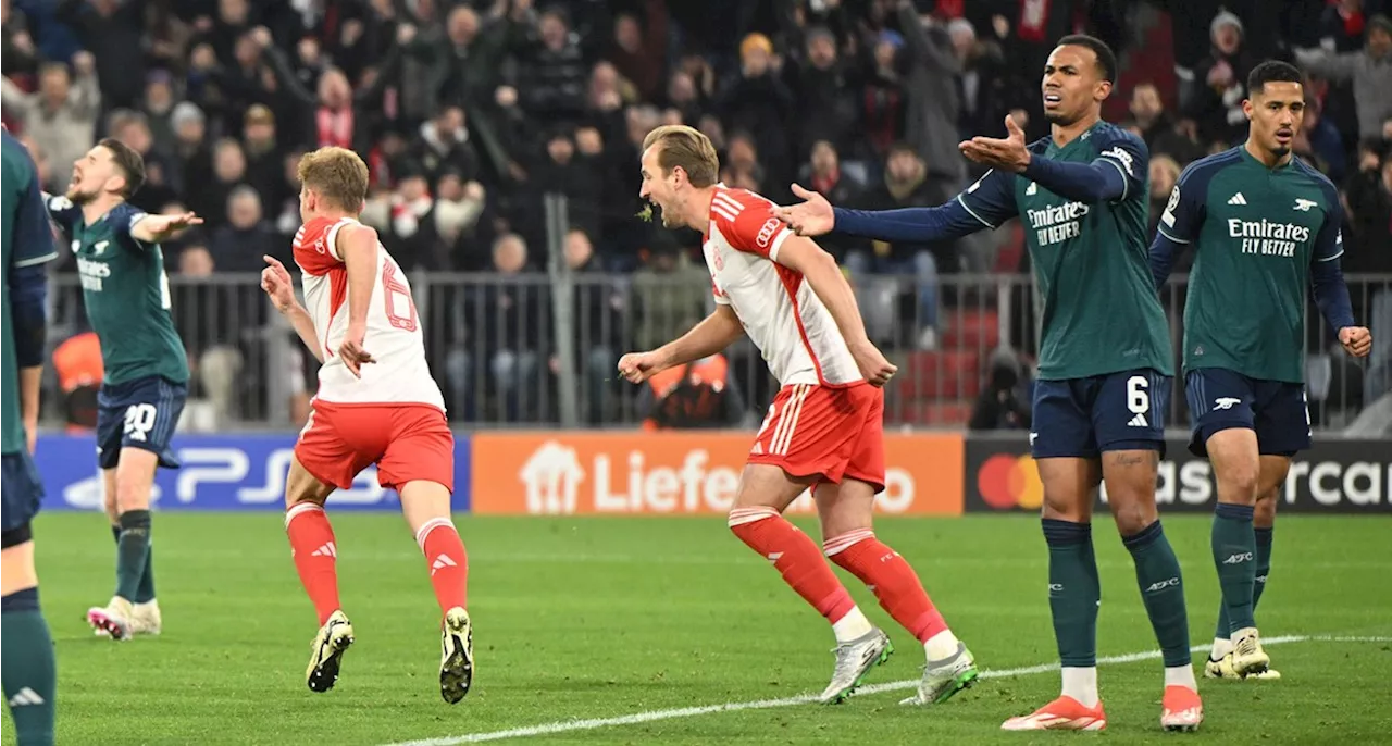 Sterk Bayern schakelt Arsenal uit en meldt zich bij de laatste vier