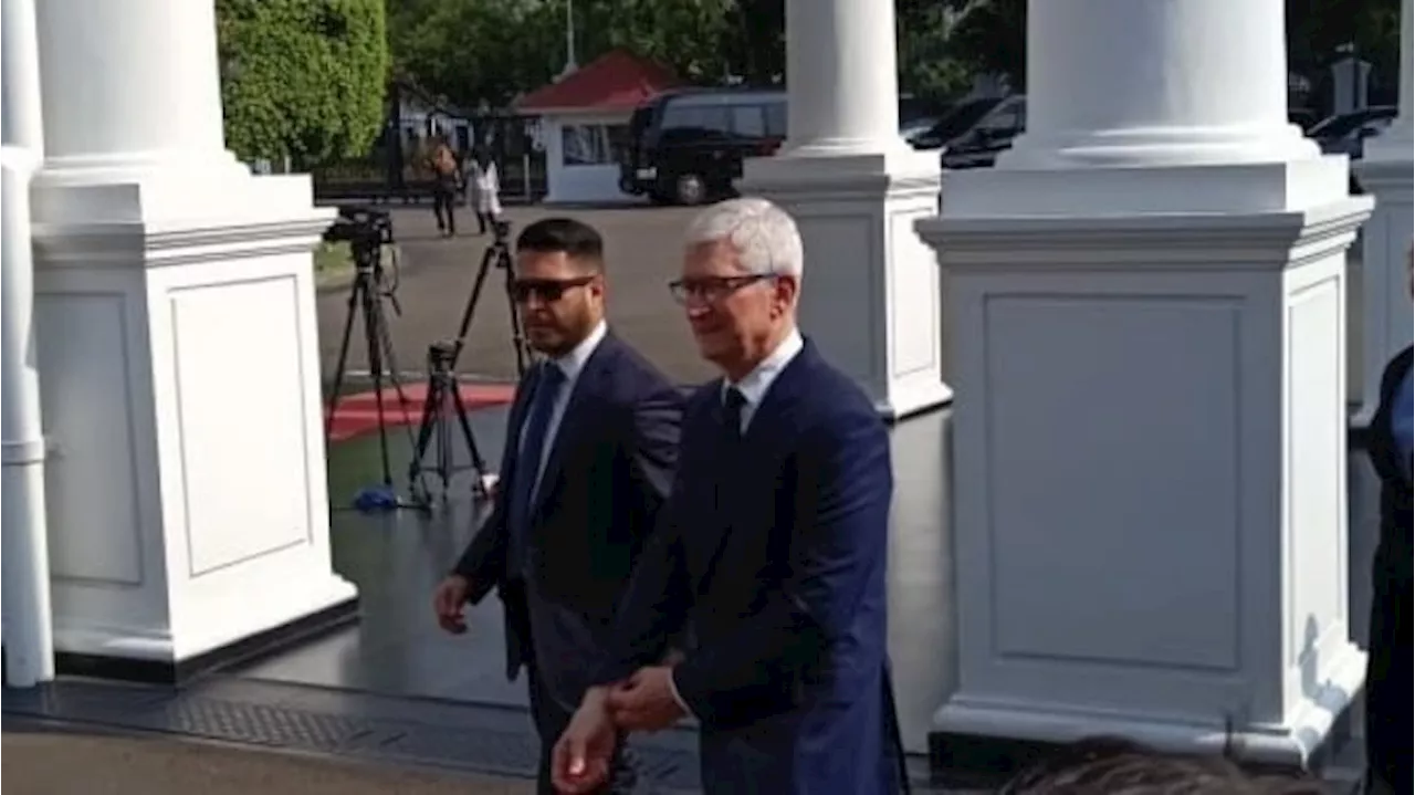 Tiba di Istana, Bos Apple Tim Cook Langsung Rapat dengan Jokowi