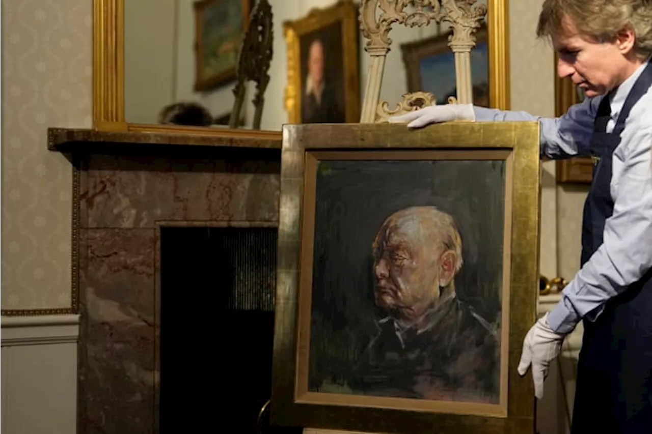 A painting of Winston Churchill by an artist whose work he hated is up for auction