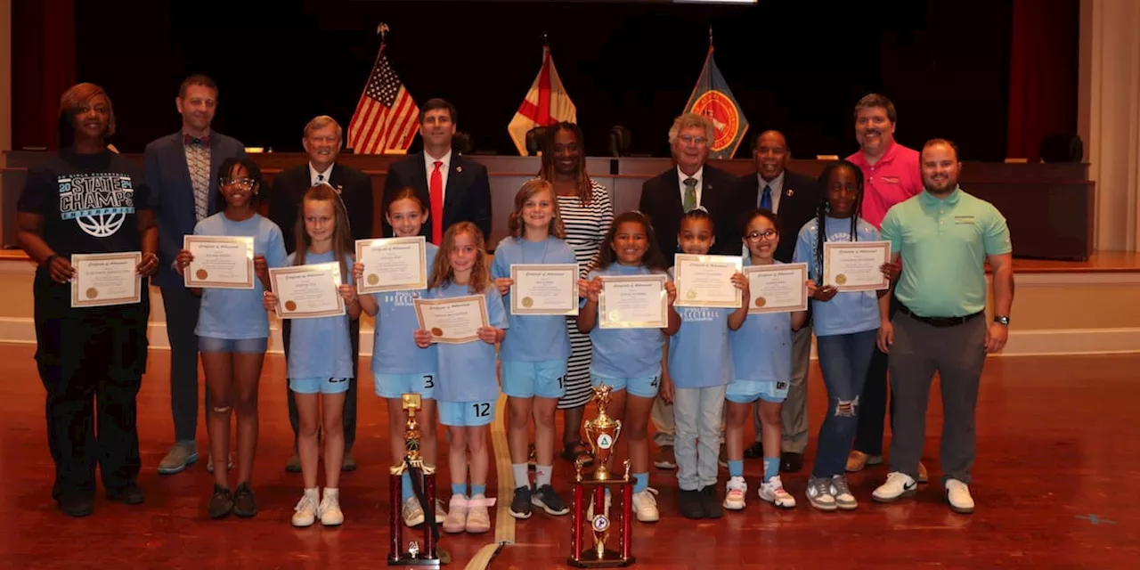 All-Star Girls Basketball team honored as “first ever” state champions from Enterprise